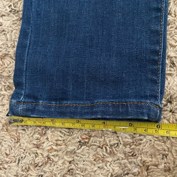 Banana Republic Womens Dark Wash Distressed Skinny Jeans , Blue SZ 30 (M/10) - Picture 8 of 10